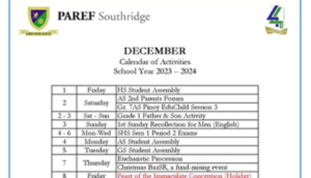 December 2023 Calendar