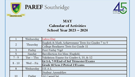 May 2024 Calendar