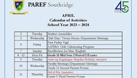 April 2024 Calendar