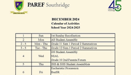 December 2024 Calendar